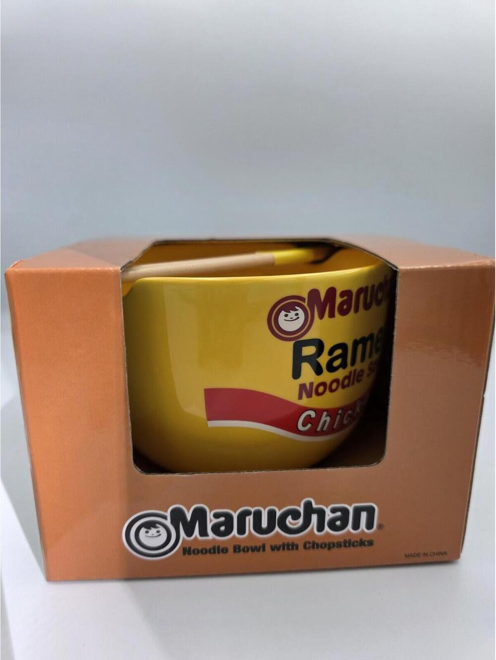 Maruchan Ramen Bowl Instant Lunch Noodle Ramen Bowl with Reusable Chopsticks